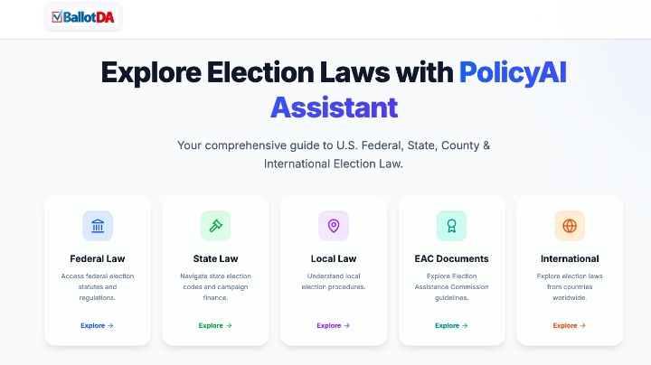 Explore Election Laws with Policy Search Assistant